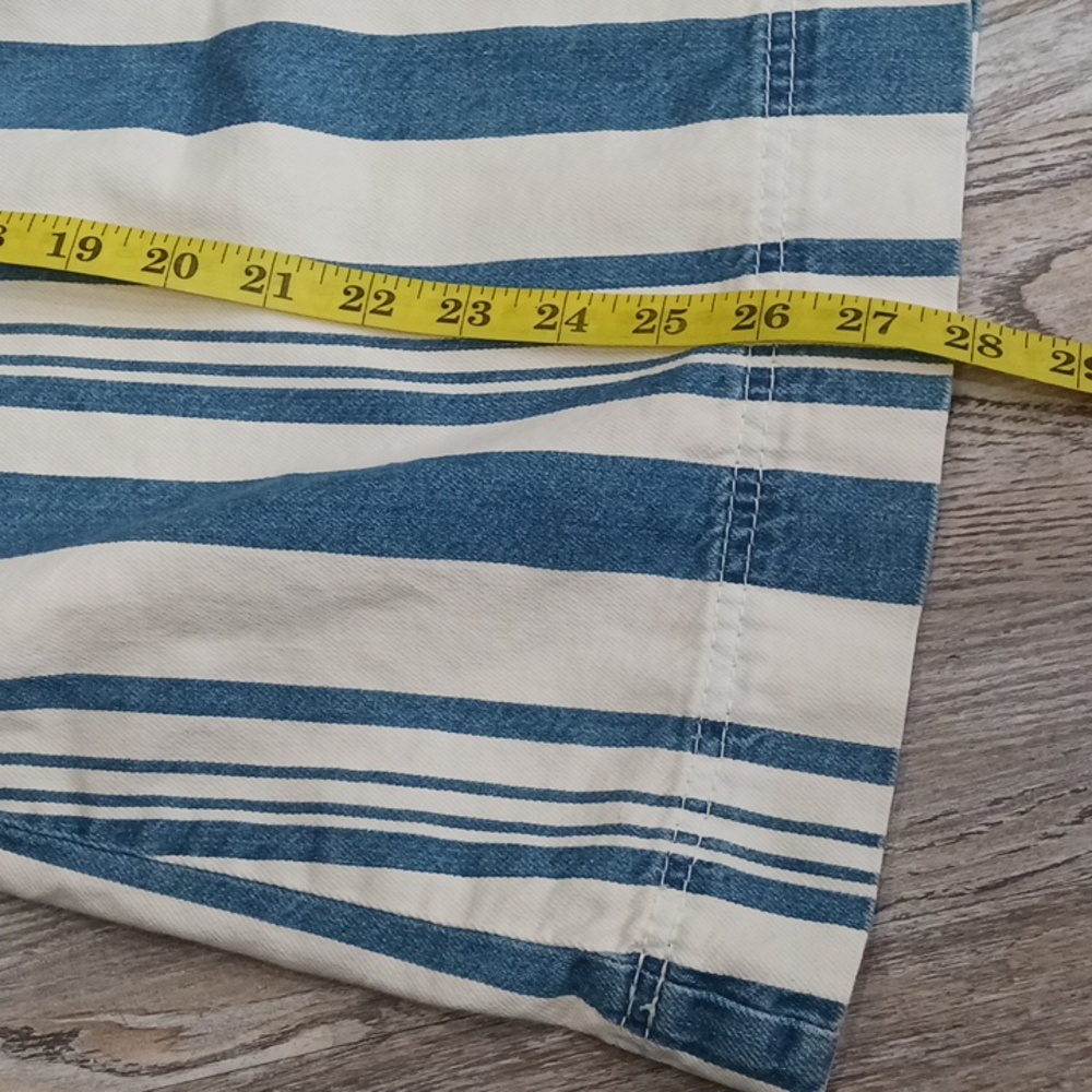 Universal Thread Denim Tank Top Striped Blue and White Women's Size XXL - Picture 7 of 12